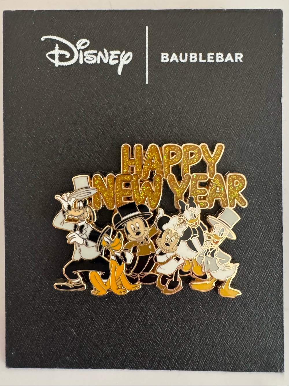 Disney x Baublebar Mickey & Friends “Happy New Year!” pin